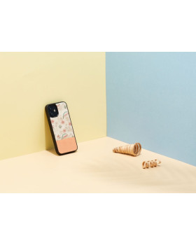 MAN&WOOD case for iPhone 12 mini pink flower black-foto4