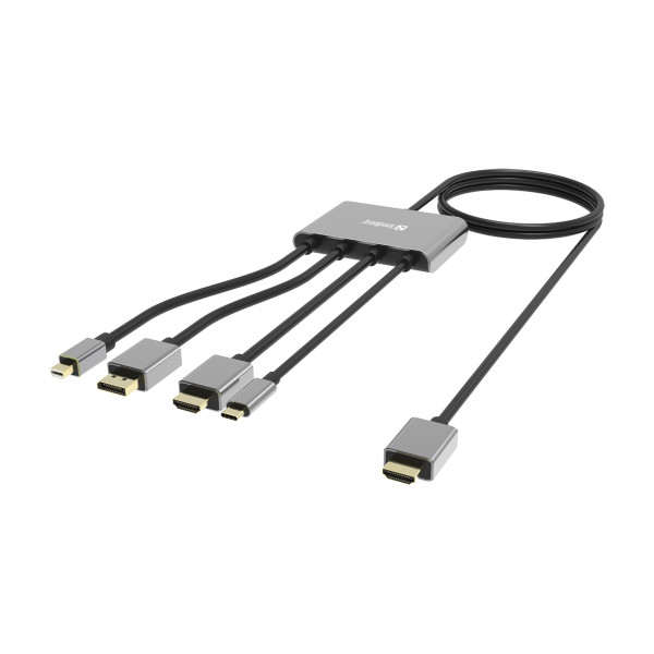 Sandberg 509-21 All-In-1 Display Adapter Hub Arvuti komponendid