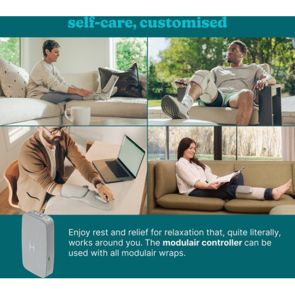 Homedics SR-CMXKE10HBND  Modulair Compression System Knee Wrap + Controller