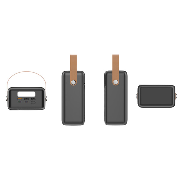 Tracer 47826 Prime-V8 80000mAh QC22.5W+PD20W Power Bank, Black