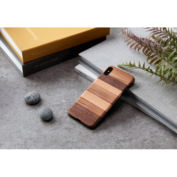 MAN&WOOD SmartPhone case iPhone XS Max sabbia black Mobiili ümbrised