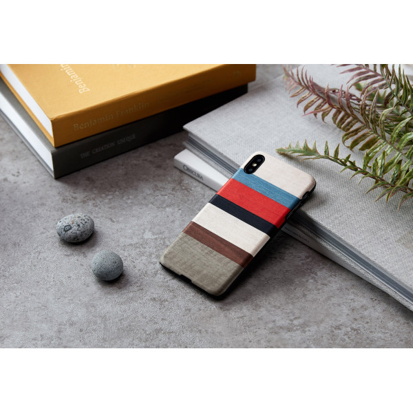 MAN&WOOD SmartPhone case iPhone X/XS corallina white Mobiili ümbrised