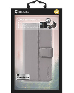 Krusell Loka FolioWallet 2in1 Apple iPhone XS Max grey-foto5