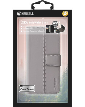 Krusell Loka FolioWallet 2in1 Apple iPhone XS Max grey-foto5