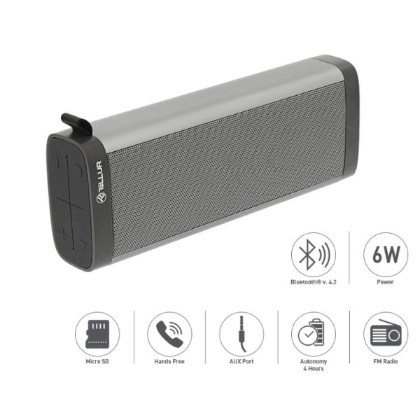 Tellur Bluetooth Speaker Selene gray Bluetooth kõlarid