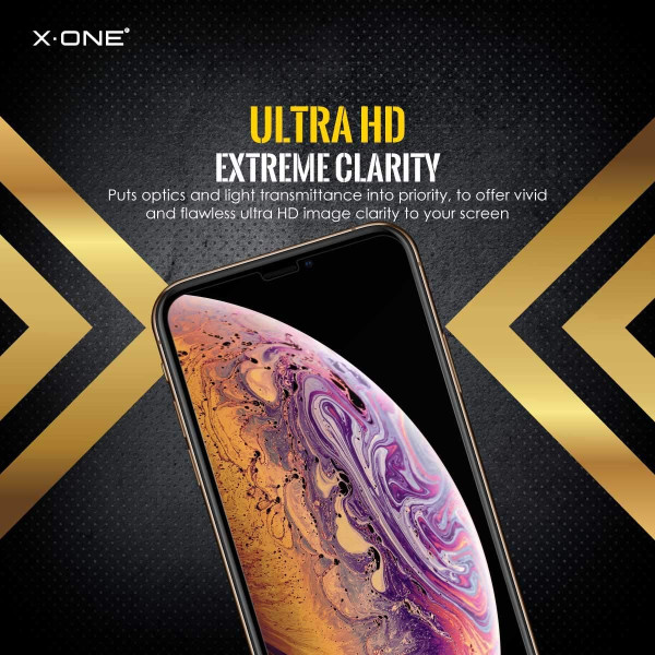 X-ONE Extreme Shock Eliminator for iPhone 7 black Kaitseklaasid