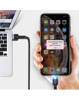 Tellur Data cable USB to Lightning LED, Nylon Braided, 1.2m black-foto5