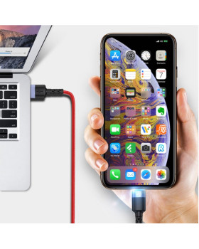 Tellur Data Cable USB to Lightning with LED Light 3A 1.2m Red-foto5