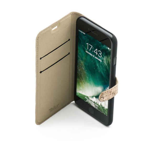 Tellur Book case for iPhone 7 cork Mobiili ümbrised