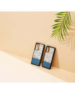 MAN&WOOD case for Galaxy Note 20 Ultra blue flower black-foto5