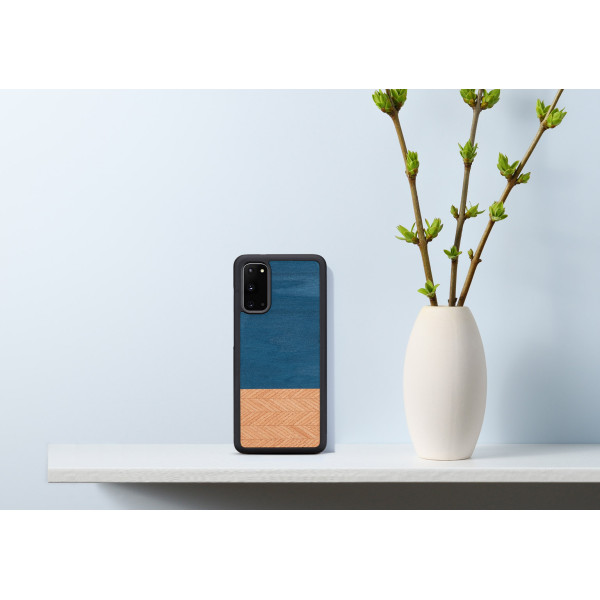 MAN&WOOD case for Galaxy S20 denim black Mobiili ümbrised