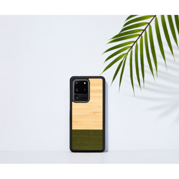 MAN&WOOD case for Galaxy S20 Ultra bamboo forest black Mobiili ümbrised