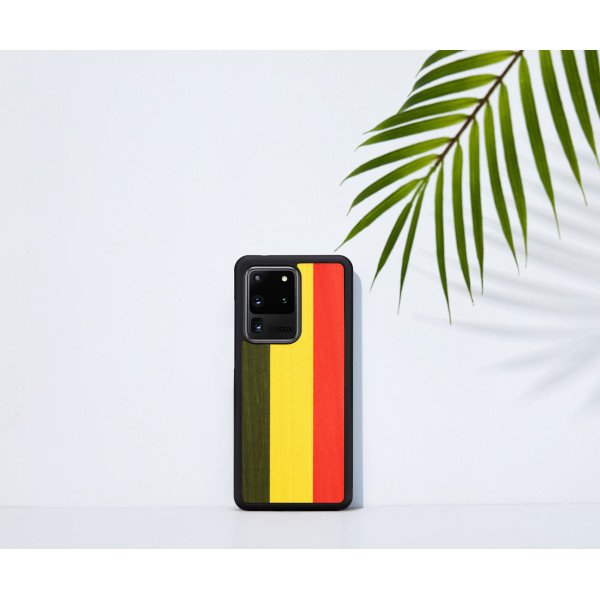 MAN&WOOD case for Galaxy S20 Ultra reggae black Mobiili ümbrised