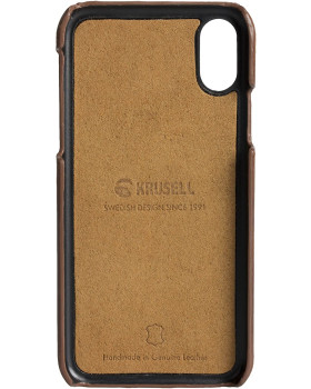 Krusell Sunne 2 Card Cover Apple iPhone X vintage cognac (61104)-foto5