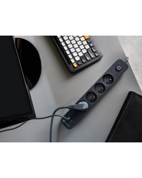 Tracer 47026 Power Line+ 1.5m (4 outlets +1x USB A+ 1x Type C, PD18W)-foto5