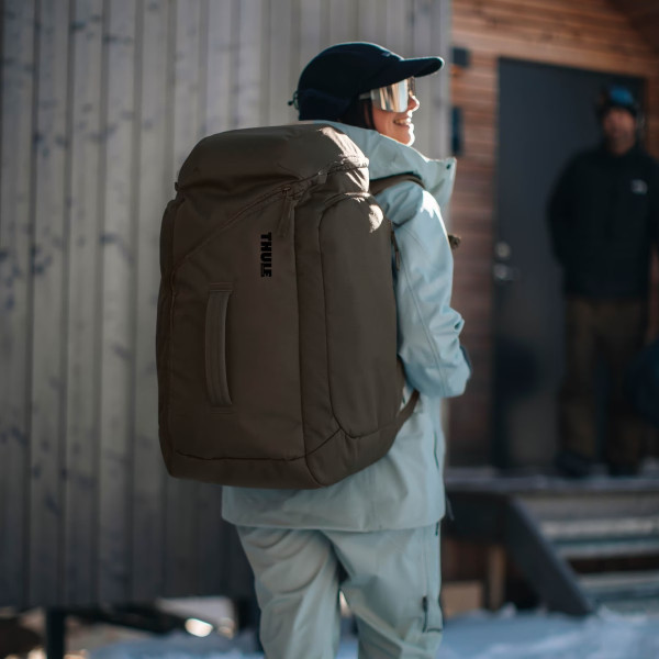 Thule 5157 Roundtrip Rolling Ski and Snowboard Boot Backpack 60L Deep Khaki