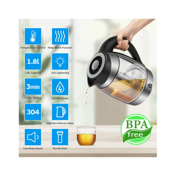 ForMe FKG-488 Cordless Electric Kettle 1,8 L