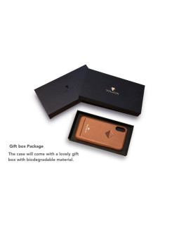 VixFox Card Slot Back Shell for Iphone XSMAX caramel brown-foto6