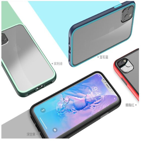 Comma Joy elegant anti-shock case iPhone 11 Pro Max green Mobiili ümbrised