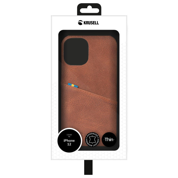 Krusell Sunne CardCover Apple iPhone 12 mini vintage cognac (62154) Mobiili ümbrised