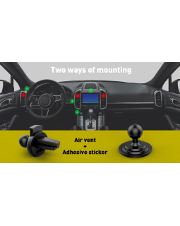 Tellur Gravity CMH20 Car Phone Holder Black-foto6