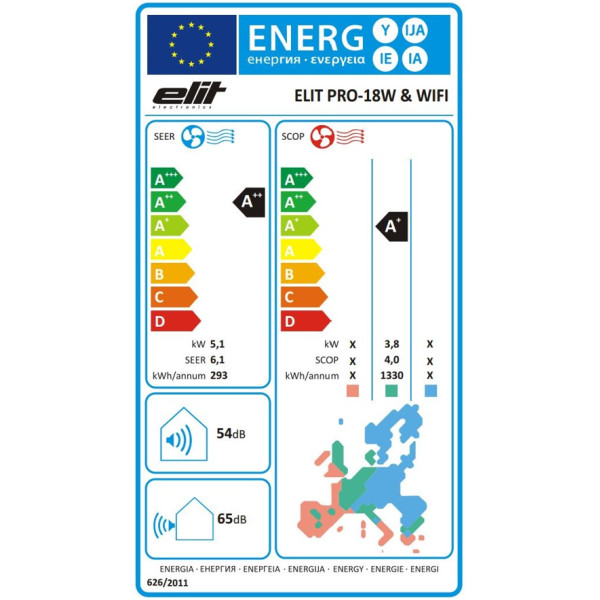 Elit PRO-18RW WiFi I/O Kliimaseadmed