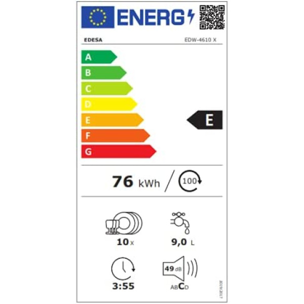 Edesa EDW-4610 X Nõudepesumasinad