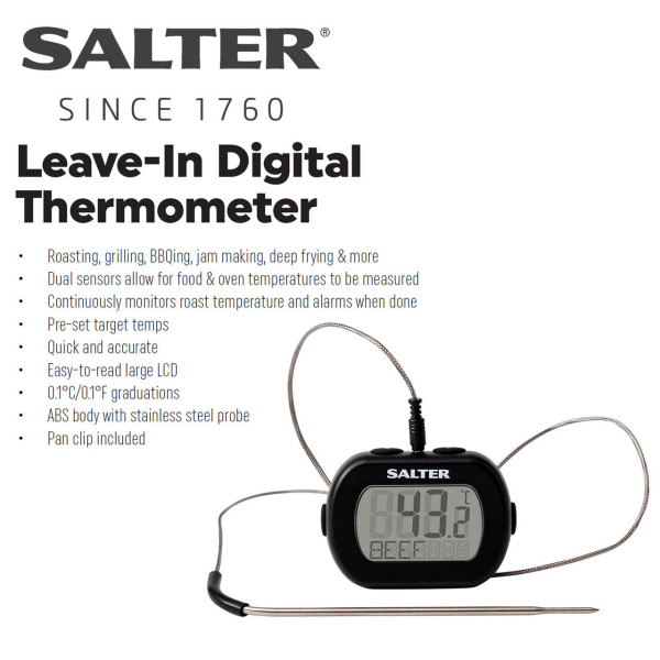 Salter 515 BKCR Leave-In Digital Thermometer Muu köögitehnika