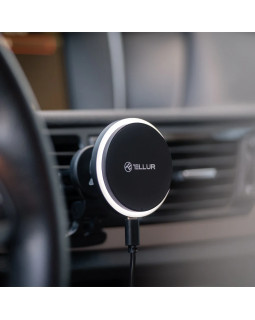 Tellur Wireless car charger, MagSafe compatible, 15W black-foto6