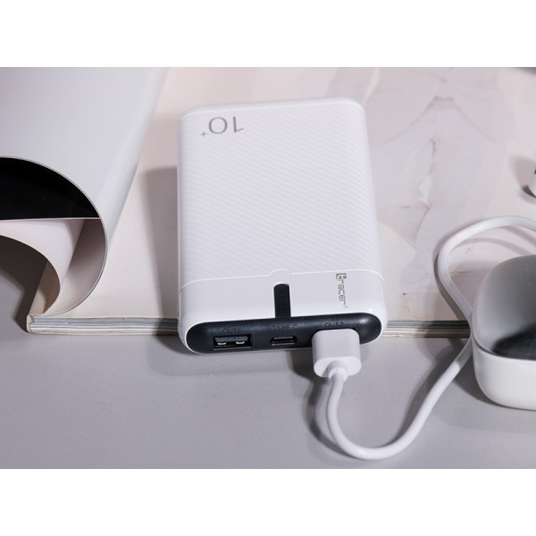 Tracer 47515 EnerGo 10000mAh Power Bank white/black