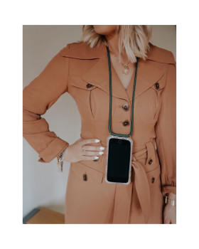 Lookabe Necklace iPhone X/Xs gold green loo013-foto7