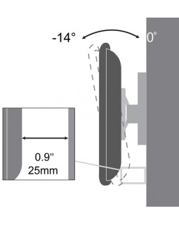 Sbox PLB-3422T Tilting Flat Screen LED TV Mount 23