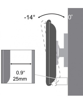 Sbox PLB-3422T Tilting Flat Screen LED TV Mount 23
