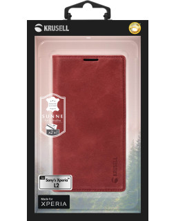 Krusell Sunne 2 Card Foliowallet Sony Xperia L2 vintage red-foto7