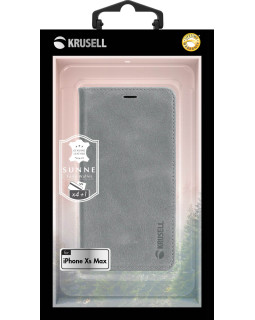 Krusell Sunne 4 Card FolioWallet Apple iPhone XS Max vintage grey-foto7