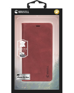 Krusell Sunne 4 Card FolioWallet Apple iPhone XS Max vintage red-foto7