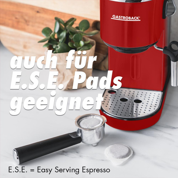 Gastroback 42719 Design Espresso Piccolo red