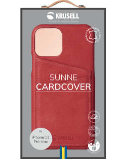Krusell Sunne CardCover Apple iPhone 11 Pro Max vintage red (61795)-foto7