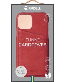 Krusell Sunne CardCover Apple iPhone 11 Pro Max vintage red (61795)-foto7