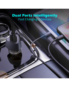 Tellur FCC10 car charger 38W, 6A (PD20W + QC3.0) black-foto7