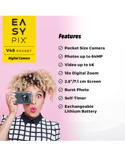 Easypix V48 Pocket Anthrazite-foto7