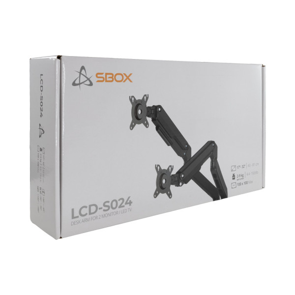 Sbox Desktop LCD-S024-3 (17-32/2x2-9kg/100x100) Sbox Desktop LCD-S024-3 (17-32/2x2-9kg/100x100)
