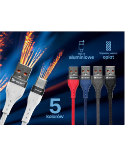 Tracer 47486 USB A - Lightning M/M 1m  Cable Red-foto7