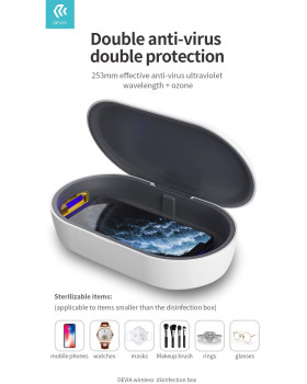 Devia Wireless Charging Disinfection box white-foto8