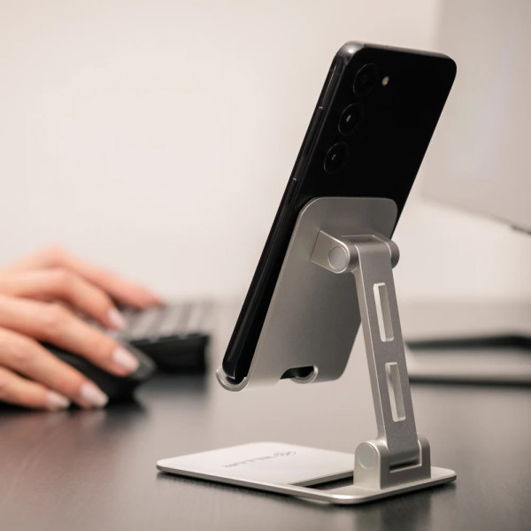 Tellur Phone Holder for desk Aluminium Silver Autohoidikud