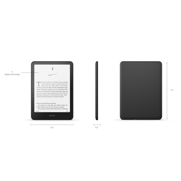 Amazon Kindle Paperwhite 12th Gen 16GB Wi-Fi Black (2024)