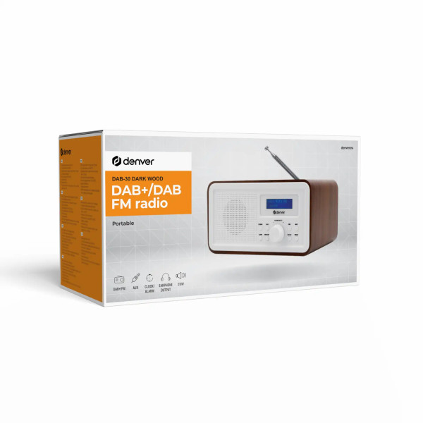 Denver DAB-30DW Dark Wood Denver DAB-30DW Dark Wood