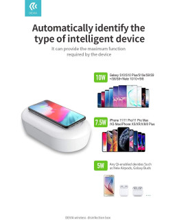 Devia Wireless Charging Disinfection box white-foto9