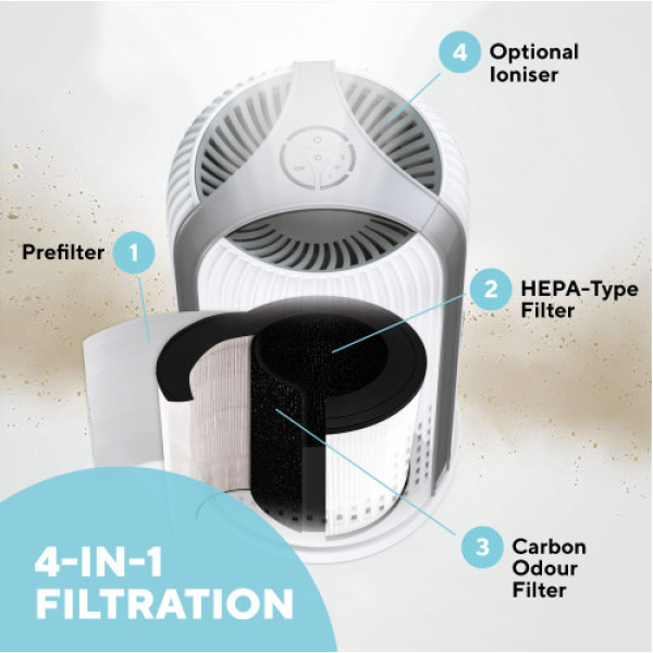 Homedics AP-T10WT-EU TotalClean 4 in 1 Air Purifier Kliimaseadmed