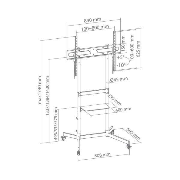 Sbox FS-403 LED TV Floor Mount